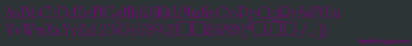 AcademiasskRegular Font – Purple Fonts on Black Background