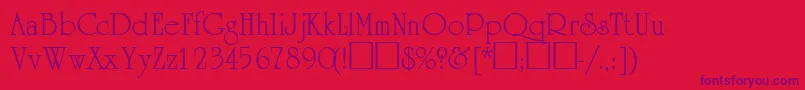Police AcademiasskRegular – polices violettes sur fond rouge