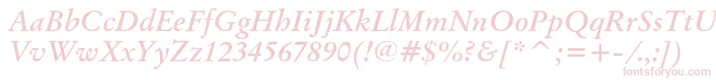 OriginalgaramondcbtBolditalic Font – Pink Fonts