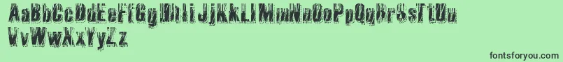 RvdMicrocode Font – Black Fonts on Green Background