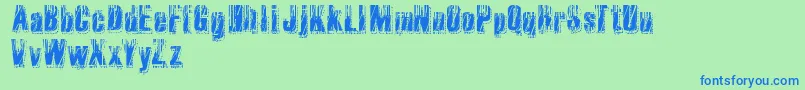 RvdMicrocode Font – Blue Fonts on Green Background