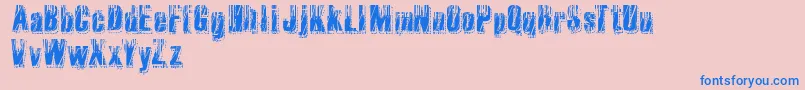 RvdMicrocode Font – Blue Fonts on Pink Background