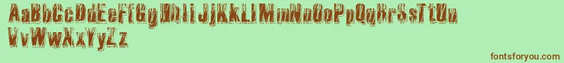 RvdMicrocode Font – Brown Fonts on Green Background