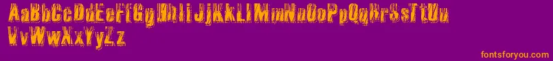 RvdMicrocode Font – Orange Fonts on Purple Background