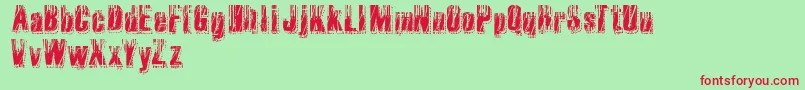 RvdMicrocode Font – Red Fonts on Green Background