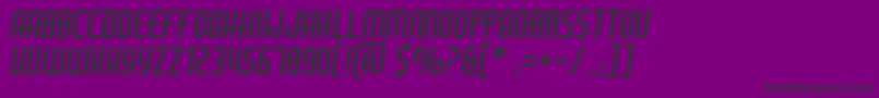 AirAmericana Font – Black Fonts on Purple Background