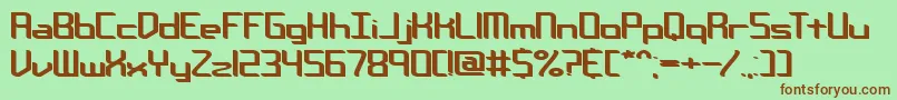 Chemreb Font – Brown Fonts on Green Background