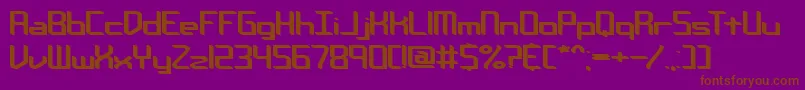 Chemreb Font – Brown Fonts on Purple Background