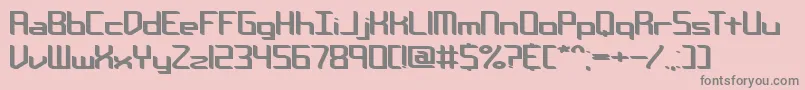 Chemreb Font – Gray Fonts on Pink Background