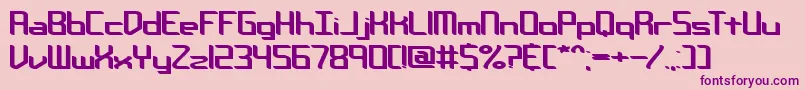 Chemreb Font – Purple Fonts on Pink Background