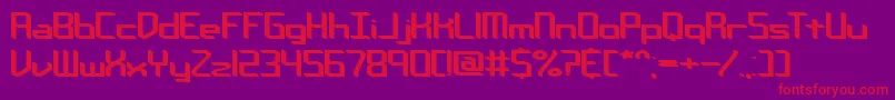 Chemreb Font – Red Fonts on Purple Background