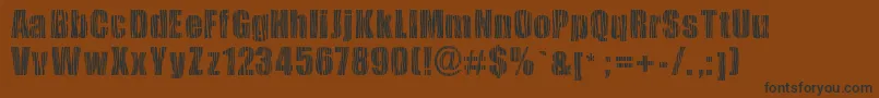 Safarizebra Font – Black Fonts on Brown Background