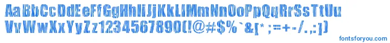 Шрифт Safarizebra – синие шрифты на белом фоне
