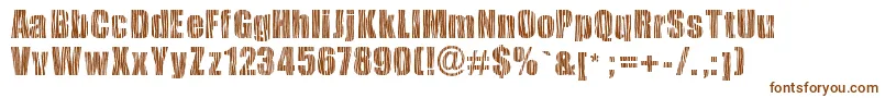 Safarizebra Font – Brown Fonts on White Background