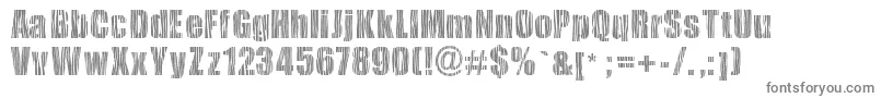 Шрифт Safarizebra – серые шрифты на белом фоне