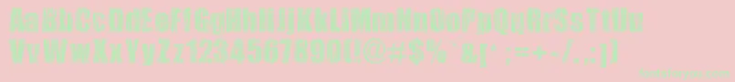 Safarizebra Font – Green Fonts on Pink Background