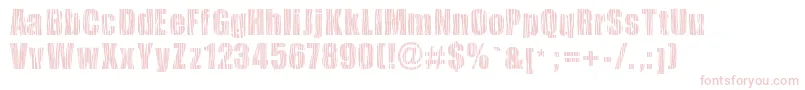 Safarizebra-fontti – vaaleanpunaiset fontit valkoisella taustalla