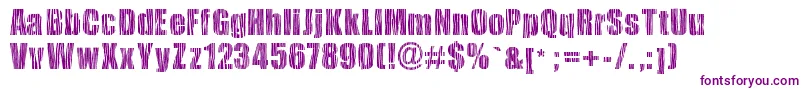 Safarizebra-Schriftart – Violette Schriften auf weißem Hintergrund