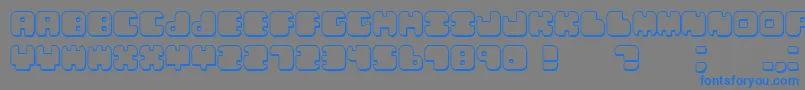 Lebenshadow Font – Blue Fonts on Gray Background