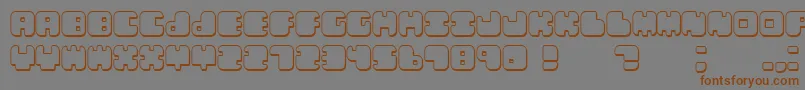 Lebenshadow Font – Brown Fonts on Gray Background