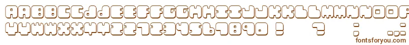 Lebenshadow Font – Brown Fonts on White Background