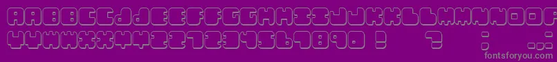 Lebenshadow Font – Gray Fonts on Purple Background