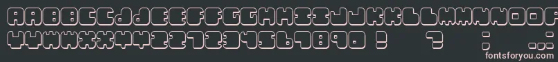 Lebenshadow Font – Pink Fonts on Black Background