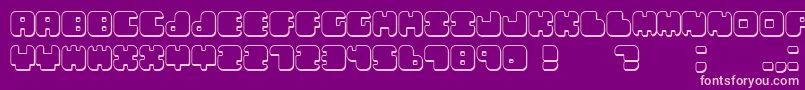 Lebenshadow Font – Pink Fonts on Purple Background