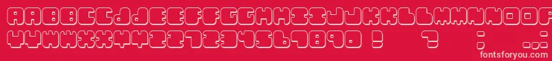 Lebenshadow Font – Pink Fonts on Red Background