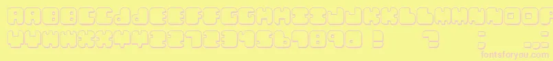 fuente Lebenshadow – Fuentes Rosadas Sobre Fondo Amarillo