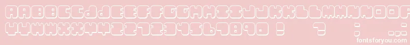 Lebenshadow Font – White Fonts on Pink Background