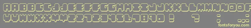 Lebenshadow Font – Yellow Fonts on Gray Background