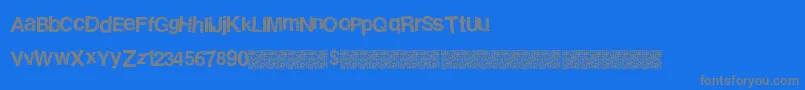 Stripedisco Font – Gray Fonts on Blue Background