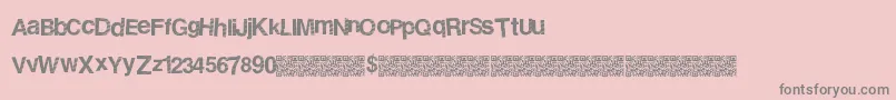 Stripedisco Font – Gray Fonts on Pink Background