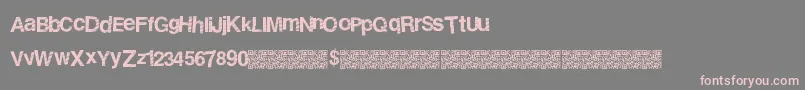 Stripedisco Font – Pink Fonts on Gray Background