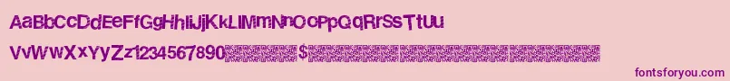 Stripedisco Font – Purple Fonts on Pink Background