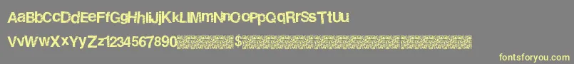 Stripedisco Font – Yellow Fonts on Gray Background