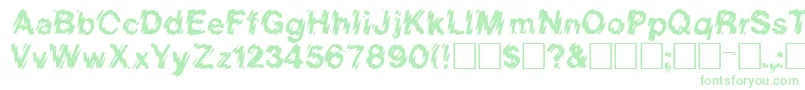 ReginiaRegular Font – Green Fonts on White Background