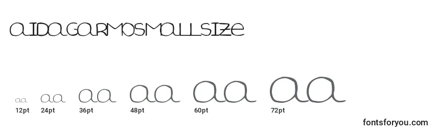 AidaGarmoSmallSize Font Sizes