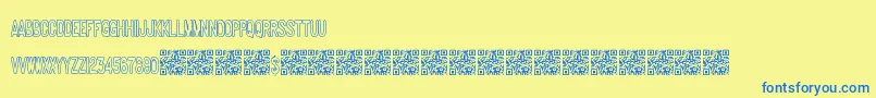 Makingideas Font – Blue Fonts on Yellow Background