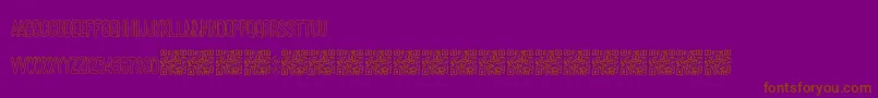 Makingideas Font – Brown Fonts on Purple Background