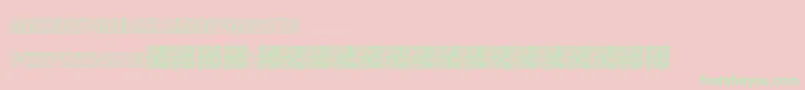 Makingideas Font – Green Fonts on Pink Background