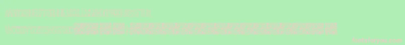 フォントMakingideas – 緑の背景にピンクのフォント