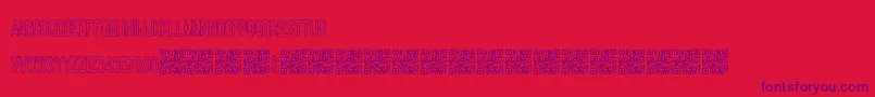 Шрифт Makingideas – фиолетовые шрифты на красном фоне