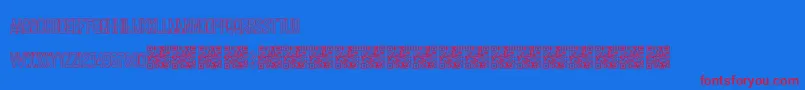 Makingideas Font – Red Fonts on Blue Background