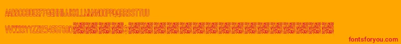 Makingideas Font – Red Fonts on Orange Background