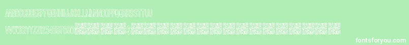 Makingideas Font – White Fonts on Green Background