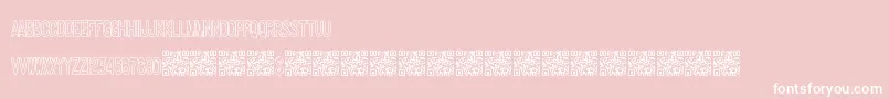Шрифт Makingideas – белые шрифты на розовом фоне