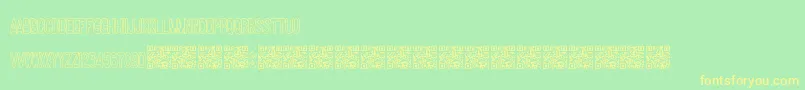Czcionka Makingideas – żółte czcionki na zielonym tle