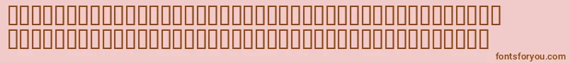 Benniegoethesh Font – Brown Fonts on Pink Background